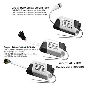 Mua 10 Nguồn driver tăng phô chấn lưu đèn Led trần panel ốp nổi hc âm 3w 7w 8w 12w 18w 24w jack tròn hc dẹt DLP-x