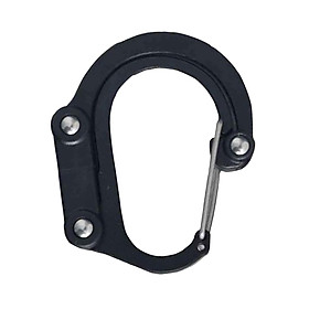 Carabiner Clip and Hook for Travel Backpack Handbag Holder Hanger Black