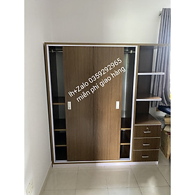 Tủ nhựa đài Loan 3 cánh 1 kệ cửa lùa