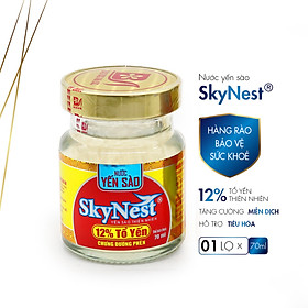 Nước Yến sào cao cấp SkyNest 12% Tổ Yến, 1 lọ x70ml , chất lượng đạt chuẩn quốc tế, dinh dưỡng cao, hiệu quả cho hồi phục và cải thiện sức khỏe