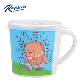 Cốc uống nước làm từ tre Bamboo kháng khuẩn có nắp đậy và khe cắm ống kèm hút D1905 Royalcare - đồ dùng ăn dặm cho bé