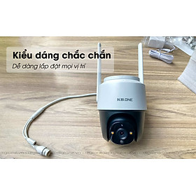 Mua Camera wifi không dây ngoài trời có màu ban đêm  xoay 360 độ KBONE KN-S25F  S45F - Hàng chính hãng