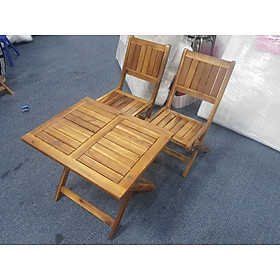 Mua Bộ Bàn ghế cafe  trà mini cao su 2 ghế và 1 bàn