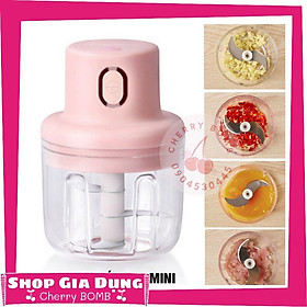 Mua Máy Xay Mini Không Dây Sạc Điện Đa Năng - Xay Hành  Tỏi  Rau Củ Quả  Thịt Cá