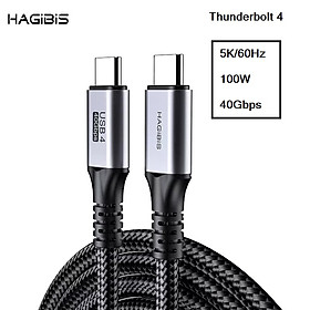 Mua Cáp Thunderbolt 4 C to C Hagibis 4K/5K 60Hz 100W 2m 1m2