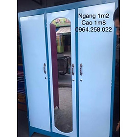 Tủ sắt ngang 1m2 cao 1m8 3 cánh SG- 0964.258.022