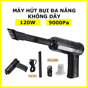 Mua Máy hút bụi cầm tay mini không dây đa năng Vacuum Cleaner  máy hút bụi ô tô  giường nệm  máy hút lông chó mèo 120W 9000Pa LT-008