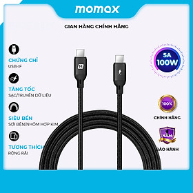 Mua Cáp sạc và Truyền dữ liệu Momax DC20 Type C to Type C PD 100W dài 2M - Hàng chính hãng