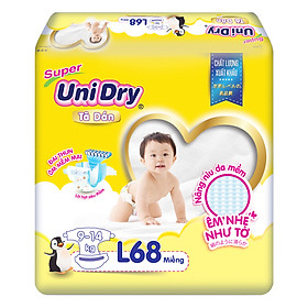 Tã Dán Cho Bé Unidry G6+ Size L68 68 miếng