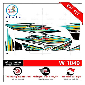 Tem rời wave R 110 xanh đen