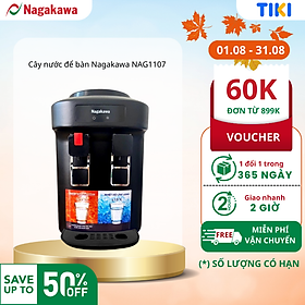 Cây nước nóng lạnh để bàn Nagakawa NAG1107 (500W) - Hàng Chính Hãng