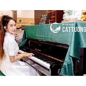 Khăn phủ đàn PIANO Cát Tường R10 vải nhung lụa cao cấp rất mềm mịn giúp bảo vệ đàn tối đa x 1 bộ gồm phủ nóc đàn và phủ ghế đàn