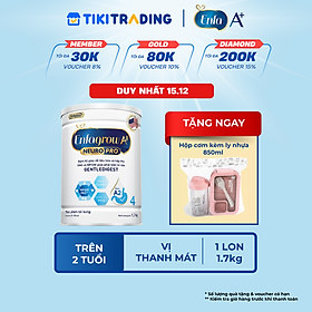 Sữa bột Enfagrow A2 Neuropro 4 1.7kg giúp dễ tiêu hóa, hấp thu dành cho trẻ 3-6 tuổi