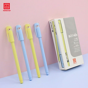 Bút nến-HH-402 (Xanh, đen) (0.5mm) - 2466