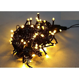 Dây đèn Led trang trí màu Vàng ấm trơn 10m 96 bóng