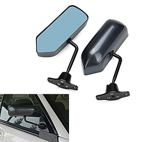 1 Pair Universal F1 Style Side Mirror Blue Glass Drift Car Side Rearview Mirrors