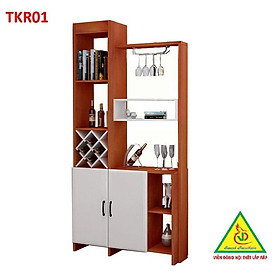 TỦ KỆ TRANG TRÍ KIÊM VÁCH NGĂN TKR01 - Nội thất lắp ráp Viendong Adv