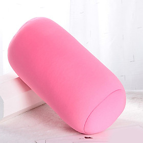 Microbead Back Cushion Throw Pillow Sleep Neck Office Travel Support Pink