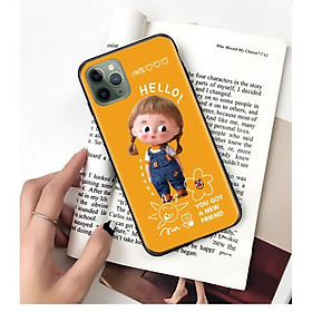 Ốp điện thoại dành cho iphone ICASE viền nhám búp bê baby chống xước camera 6s/6plus/6splus/7/8/7plus/8plus/x/xs/xsmax/11/11promax