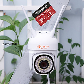 Mua Camera IP Wifi Ngoài trời Yoosee PTZ 2 Râu FullHD 1080P 28 LED trợ sáng đàm thoại 2 chiều - hỗ trợ xoay 355 độ (Trắng) Hàng Nhập Khẩu