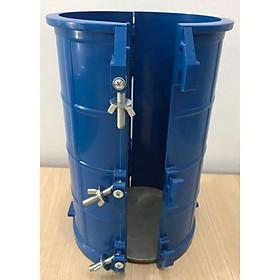 Mua Khuôn đúc mẫu bê tông hình trụ bằng nhựa  loại 2 mảnh  mở  đáy thép 150x300mm