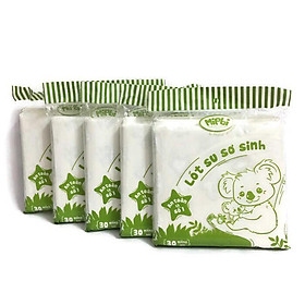 Combo 5 Gói Tấm lót sơ sinh Mipbi 30 tờ