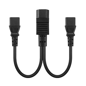 IEC320 C14 Male to Dual IEC320 C13 Female Extension Cable Connecting Cable