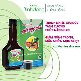 Hình ảnh Long Đởm Giải Độc Gan của Dược Bình Đông thanh nhiệt, giải độc, mát gan - chai 280ml