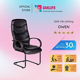 Ghế văn phòng chân quỳ bọc da SMLIFE Owen