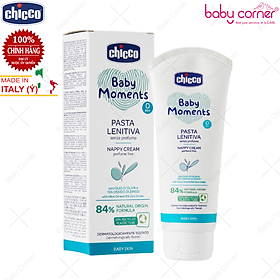 Kem Chống Hăm Dưỡng Da 3 Tác Động Chicco Baby Moments Nappy Cream, cho Bé Từ 0 Tháng, 100ml (Chính Hãng)