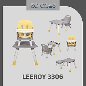 Ghế ăn dặm cho bé Zaracos Leeroy 3306 Grey 6 in 1 – Zaracos Việt Nam