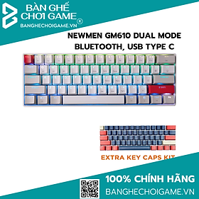 Bàn phím cơ không dây Newmen GM610 - Hàng chính hãng