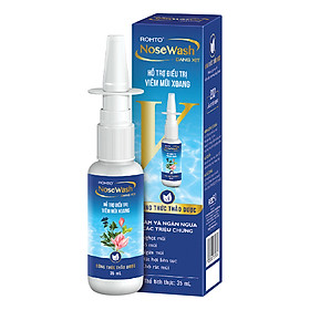 Hình ảnh Xịt mũi viêm xoang thảo dược Rohto Nosewash 35ml