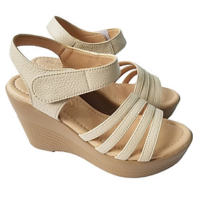 Giày Đế Xuồng Nữ BIGGBEN Da Bò Thật Cao 9 Phân SDX78