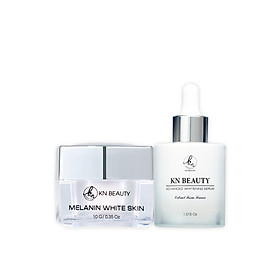 Bộ 2 sản phẩm Trắng Da Ngừa Nám KN Beauty chuyên sâu: Kem dưỡng 25g + Serum 30ml