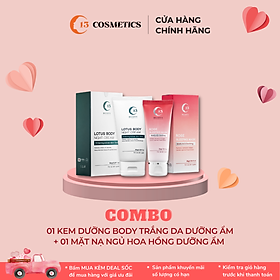 Combo Tái Tạo Da Gồm Kem Dưỡng Body Đêm Và Tuýp Mặt Nạ Ngủ Hoa Hồng C13 Cosmetics Thu Trang