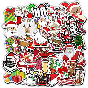 Sticker 50 miếng hình dán Noel - hàng nhập khẩu
