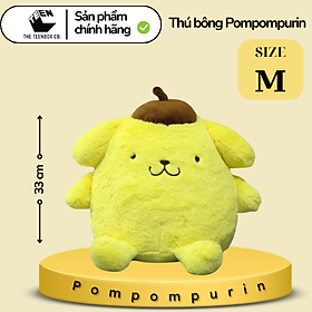 Thú bông Pompompurin M, Gấu Bông Sanrio Chính Hãng, Quà tặng đáng yêu, Sản phẩm chính hãng, Phân phối bởi Teenbox