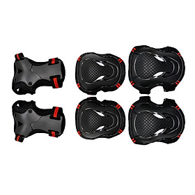 6 Pieces Adult Kids Knee Pads Elbow Pads Wrist and guard of hand for Skateboarding Cycling Inline Skating Roller Blading Protective Gear