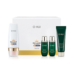 Bộ chống nắng và ngăn lão hóa 4 trong 1 OHUI Ultra Sunblock UV Force SPF50+ PA++++ 130ml