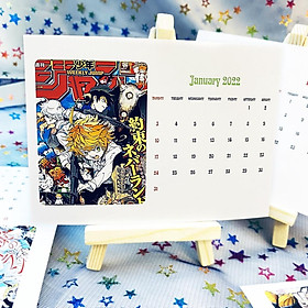 Bộ lịch để bàn 12 tháng anime The Promised Neverland - Miền Đất Hứa