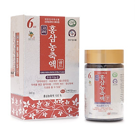 Cao hồng sâm ánh bạc gold KGS 240g/lọ 6 năm tuổi