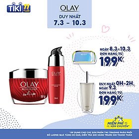 Bộ 2 sản phẩm chống lão hóa hoàn hảo Olay Regenerist Advance Anti Aging: 1 Kem dưỡng ẩm Whips 50g + 1 Serum