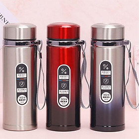 Bình Giữ Nhiệt Inox 304 1000ml Giữ Nhiệt Trên 15H Có Dây Treo và khay lọc