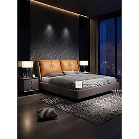 Mua Giường Ngủ Bọc Nệm Đơn Giản Mà Đẹp GNB05