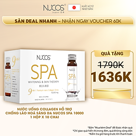 Collagen nước ngăn lão hóa Nucos Spa 10.000 hộp 10 chai