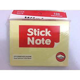 Combo 5 Tập Giấy Note Vàng cỡ 3x4