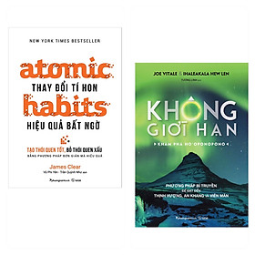 Combo 2 cuốn: Atomic habits - Thay đổi tí hon Hiệu quả bất ngờ + Không Giới Hạn ( Phát Triển Bản Thân/ Tặng Kèm Bookmark )