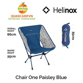 Ghế dã ngoại xếp gọn Helinox Chair One Paisley Blue