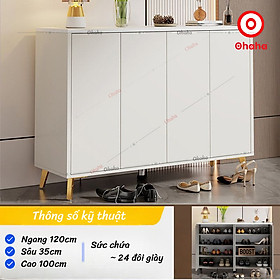 Mua  Miễn phí lắp đặt & vận chuyển  Tủ giày gỗ cao cấp thiết kế sang trọng cánh mở Ohaha TGCC034